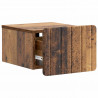 Wisząca Szafka Nocna 2 pcs Stare drewno 33 x 34,5 x 24 cm