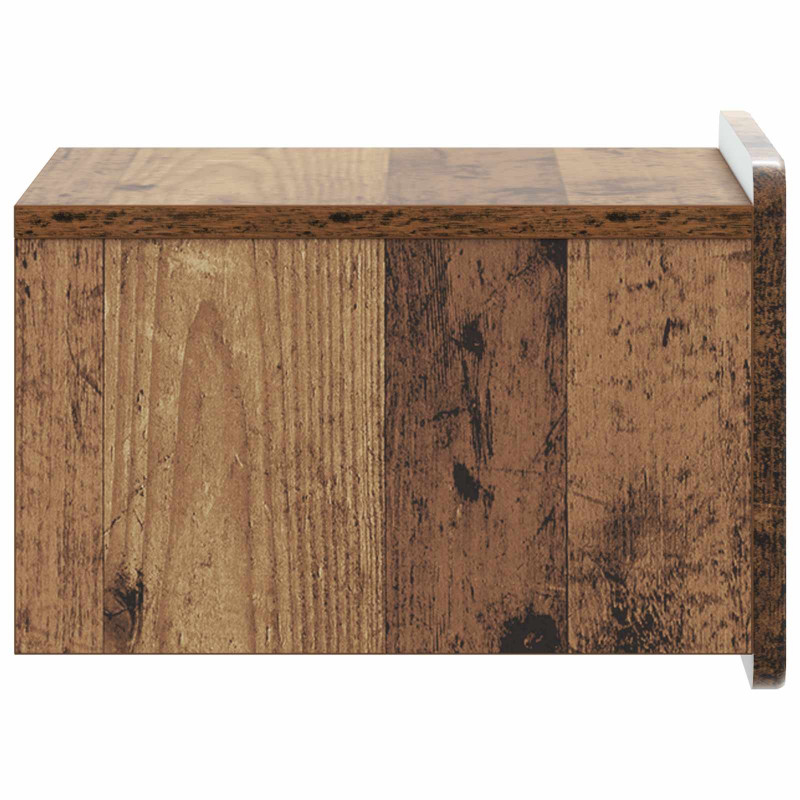 Wisząca Szafka Nocna 2 pcs Stare drewno 33 x 34,5 x 24 cm