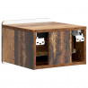 Wisząca Szafka Nocna 2 pcs Stare drewno 33 x 34,5 x 24 cm