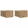 Wisząca Szafka Nocna 2 pcs Dąb artisan 33 x 34,5 x 24 cm
