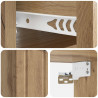 Wisząca Szafka Nocna 2 pcs Dąb artisan 33 x 34,5 x 24 cm
