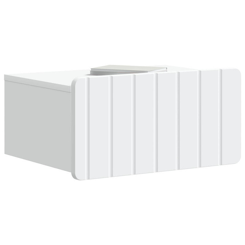 Wisząca Szafka Nocna z szufladą 2 pcs Biały 49 x 34,5 x 24 cm