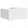 Wisząca Szafka Nocna z szufladą 2 pcs Biały 49 x 34,5 x 24 cm