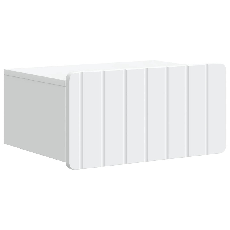 Wisząca Szafka Nocna z szufladą 2 pcs Biały 49 x 34,5 x 24 cm