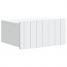 Wisząca Szafka Nocna z szufladą 2 pcs Biały 49 x 34,5 x 24 cm