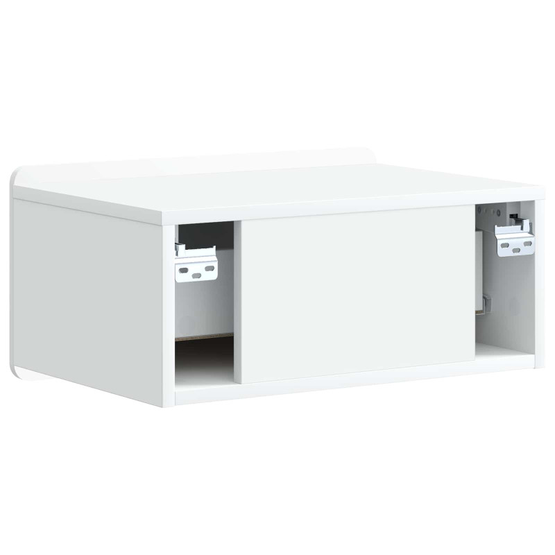Wisząca Szafka Nocna z szufladą 2 pcs Biały 49 x 34,5 x 24 cm