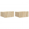 Wisząca Szafka Nocna 2 pcs dąb Sonoma 49 x 34,5 x 24 cm
