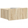Wisząca Szafka Nocna 2 pcs dąb Sonoma 49 x 34,5 x 24 cm