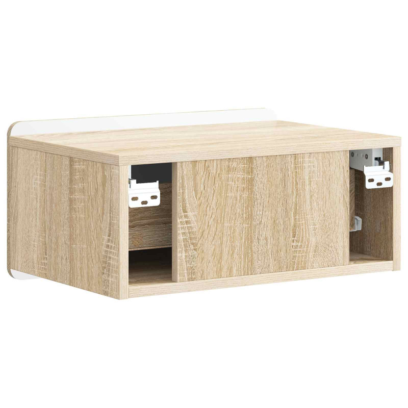 Wisząca Szafka Nocna 2 pcs dąb Sonoma 49 x 34,5 x 24 cm