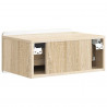 Wisząca Szafka Nocna 2 pcs dąb Sonoma 49 x 34,5 x 24 cm