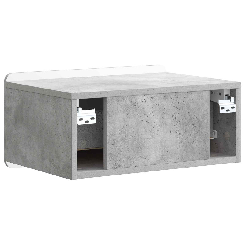 Wisząca Szafka Nocna Betonowy szary 49 x 34,5 x 24 cm
