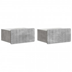 Wisząca Szafka Nocna 2 pcs Betonowy szary 49 x 34,5 x 24 cm