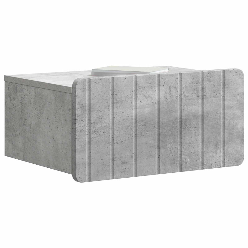 Wisząca Szafka Nocna 2 pcs Betonowy szary 49 x 34,5 x 24 cm