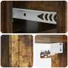 Wisząca Szafka Nocna 2 pcs Dąb wędzony 49 x 34,5 x 24 cm