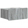 Wisząca Szafka Nocna 2 pcs Szary Sonoma 49 x 34,5 x 24 cm