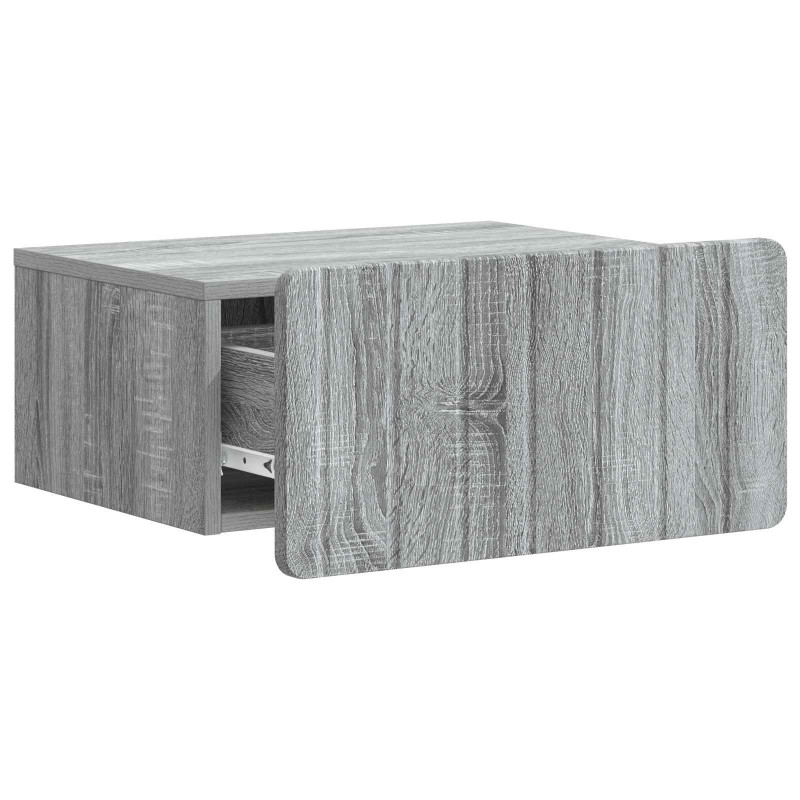 Wisząca Szafka Nocna 2 pcs Szary Sonoma 49 x 34,5 x 24 cm