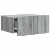 Wisząca Szafka Nocna 2 pcs Szary Sonoma 49 x 34,5 x 24 cm