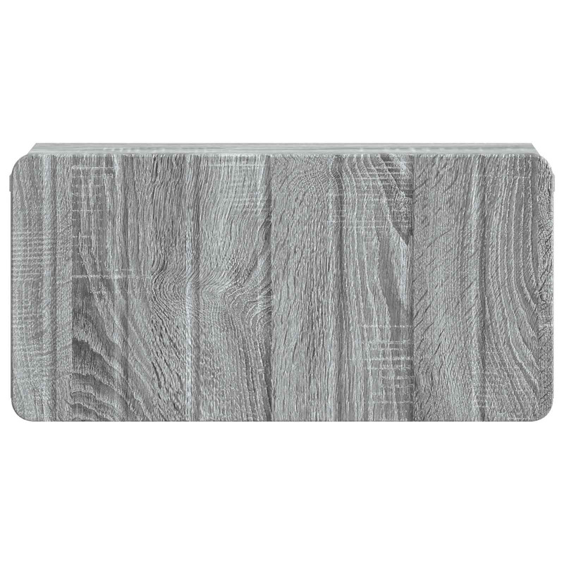 Wisząca Szafka Nocna 2 pcs Szary Sonoma 49 x 34,5 x 24 cm