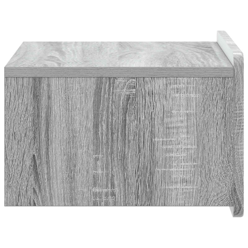 Wisząca Szafka Nocna 2 pcs Szary Sonoma 49 x 34,5 x 24 cm