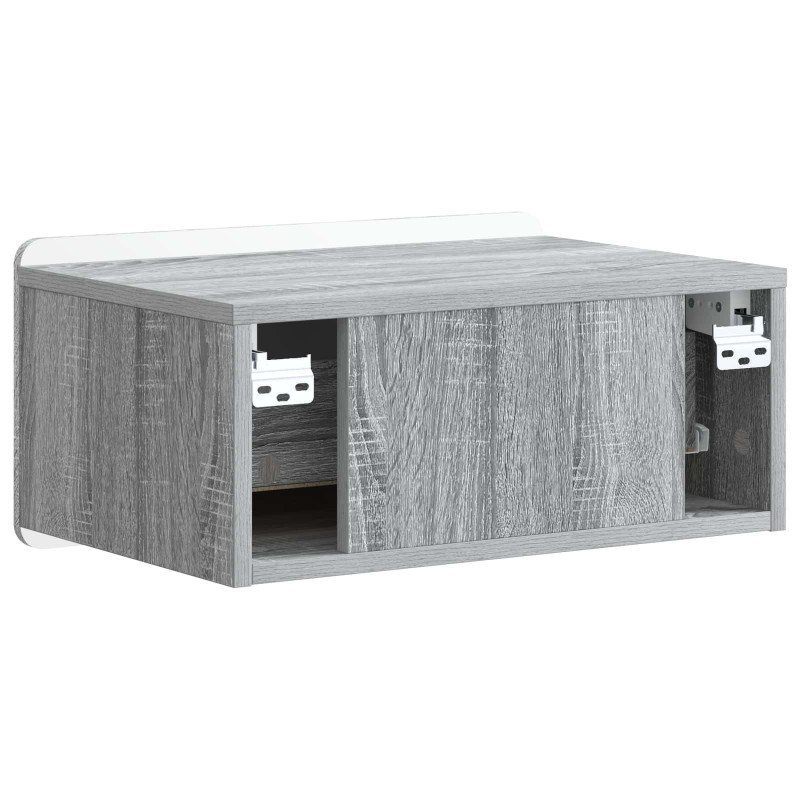 Wisząca Szafka Nocna 2 pcs Szary Sonoma 49 x 34,5 x 24 cm