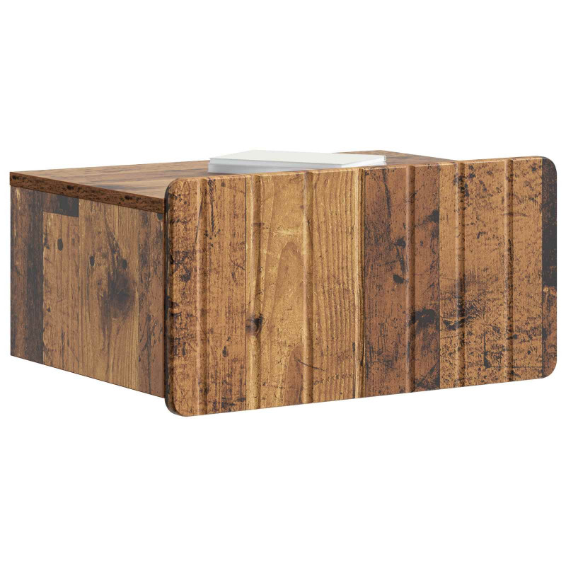 Wisząca Szafka Nocna 2 pcs Stare drewno 49 x 34,5 x 24 cm