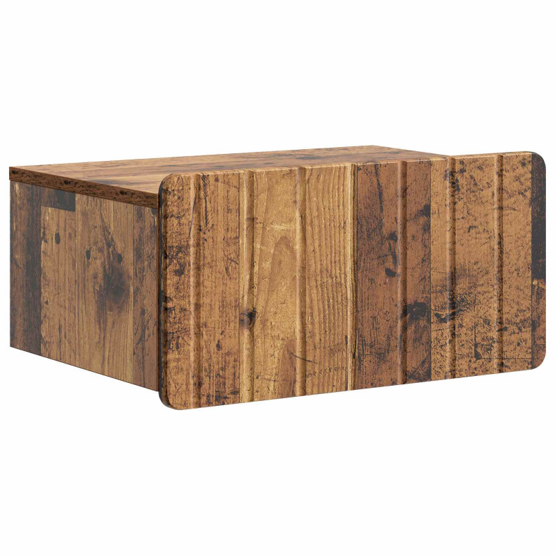 Wisząca Szafka Nocna 2 pcs Stare drewno 49 x 34,5 x 24 cm