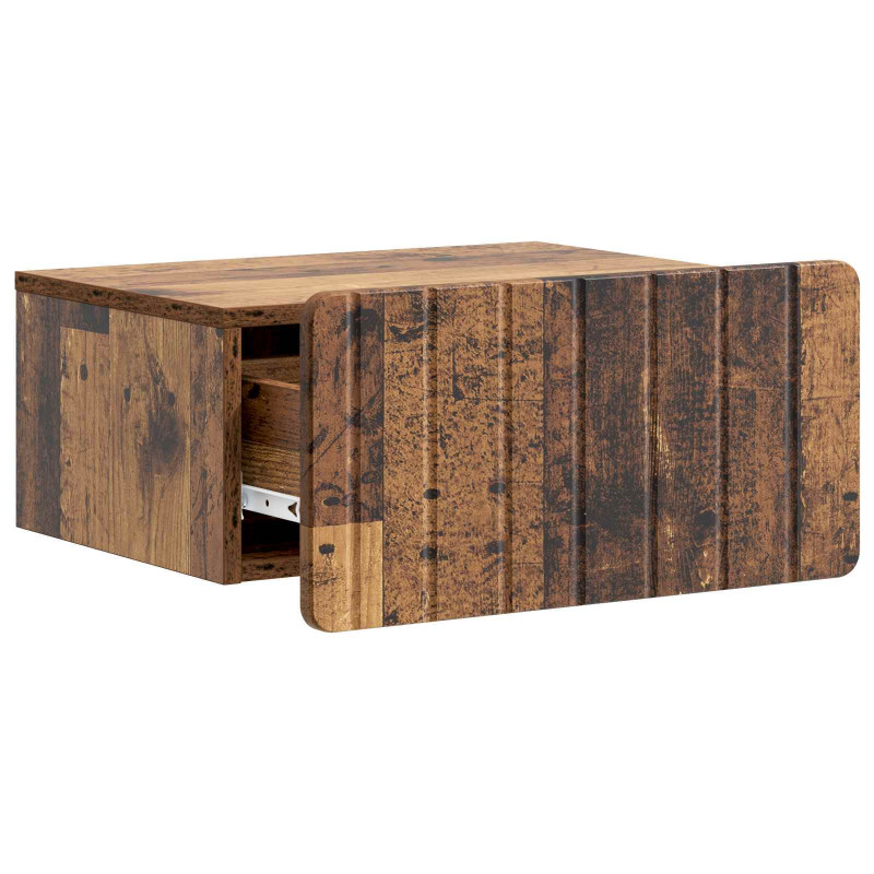 Wisząca Szafka Nocna 2 pcs Stare drewno 49 x 34,5 x 24 cm