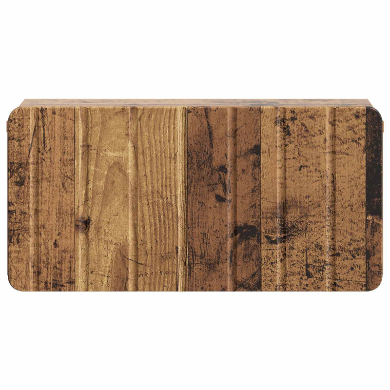 Wisząca Szafka Nocna 2 pcs Stare drewno 49 x 34,5 x 24 cm