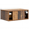 Wisząca Szafka Nocna 2 pcs Stare drewno 49 x 34,5 x 24 cm