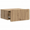 Wisząca Szafka Nocna 2 pcs Dąb artisan 49 x 34,5 x 24 cm