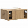 Wisząca Szafka Nocna 2 pcs Dąb artisan 49 x 34,5 x 24 cm