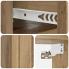Wisząca Szafka Nocna 2 pcs Dąb artisan 49 x 34,5 x 24 cm