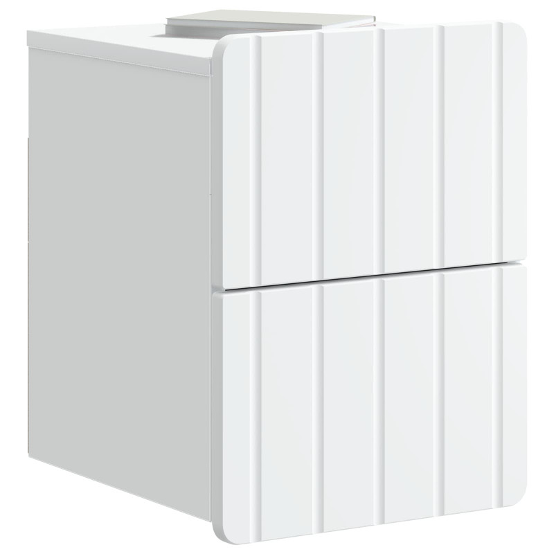 Wisząca Szafka Nocna z szufladą 2 pcs Biały 33 x 34,5 x 43 cm