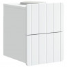 Wisząca Szafka Nocna z szufladą 2 pcs Biały 33 x 34,5 x 43 cm