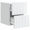 Wisząca Szafka Nocna z szufladą 2 pcs Biały 33 x 34,5 x 43 cm