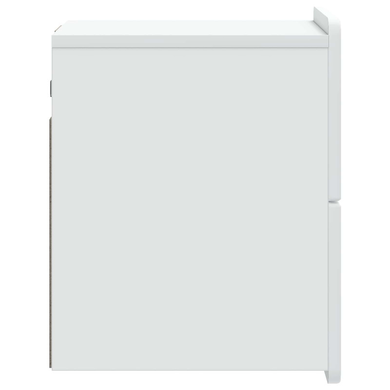 Wisząca Szafka Nocna z szufladą 2 pcs Biały 33 x 34,5 x 43 cm