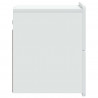 Wisząca Szafka Nocna z szufladą 2 pcs Biały 33 x 34,5 x 43 cm