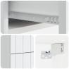 Wisząca Szafka Nocna z szufladą 2 pcs Biały 33 x 34,5 x 43 cm