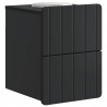 Wisząca Szafka Nocna z szufladą 2 pcs Czarny 33 x 34,5 x 43 cm