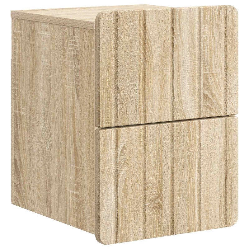 Wisząca Szafka Nocna 2 pcs dąb Sonoma 33 x 34,5 x 43 cm