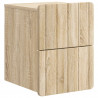Wisząca Szafka Nocna 2 pcs dąb Sonoma 33 x 34,5 x 43 cm