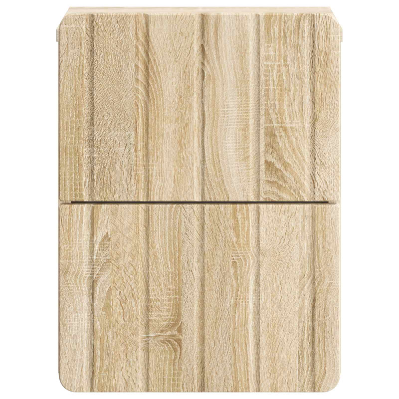 Wisząca Szafka Nocna 2 pcs dąb Sonoma 33 x 34,5 x 43 cm
