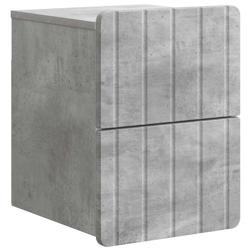 Wisząca Szafka Nocna 2 pcs Betonowy szary 33 x 34,5 x 43 cm