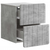 Wisząca Szafka Nocna 2 pcs Betonowy szary 33 x 34,5 x 43 cm