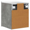 Wisząca Szafka Nocna 2 pcs Betonowy szary 33 x 34,5 x 43 cm