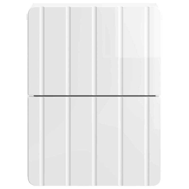 Wisząca Szafka Nocna z szufladą 2 pcs Biały wysoki połysk
