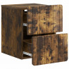 Wisząca Szafka Nocna 2 pcs Dąb wędzony 33 x 34,5 x 43 cm