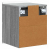 Wisząca Szafka Nocna 2 pcs Szary Sonoma 33 x 34,5 x 43 cm