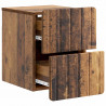 Wisząca Szafka Nocna 2 pcs Stare drewno 33 x 34,5 x 43 cm