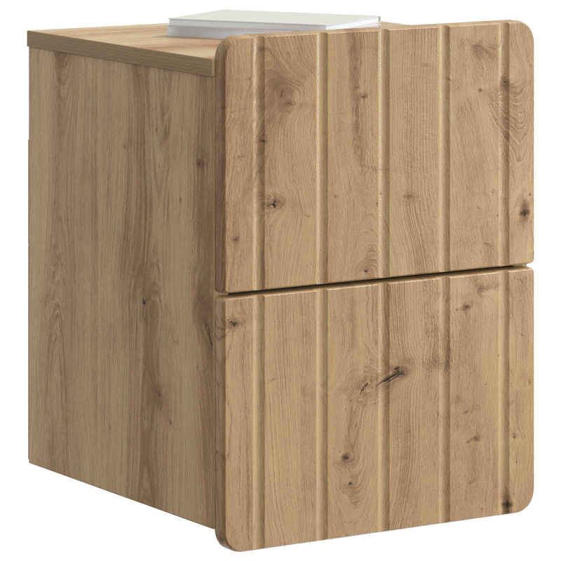 Wisząca Szafka Nocna 2 pcs Dąb artisan 33 x 34,5 x 43 cm
